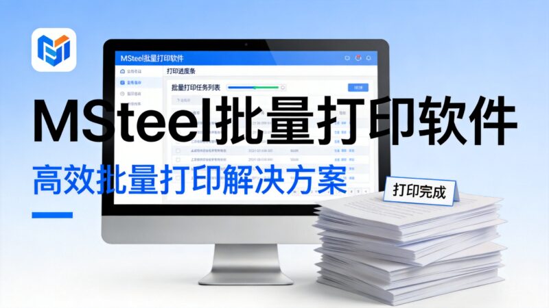 MSteel批量打印软件-Z天空