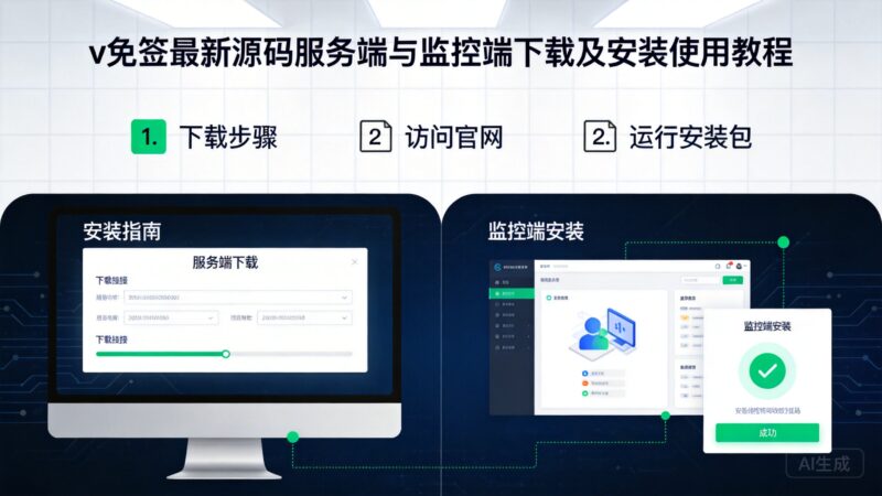 v免签最新源码服务端与监控端下载及安装使用教程-Z天空
