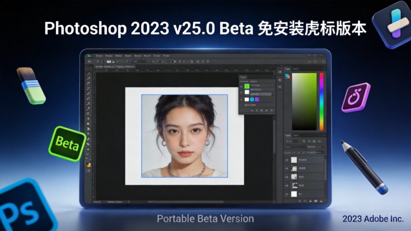 Photoshop 2023 v25.0 Beta 免安装虎标版本-Z天空