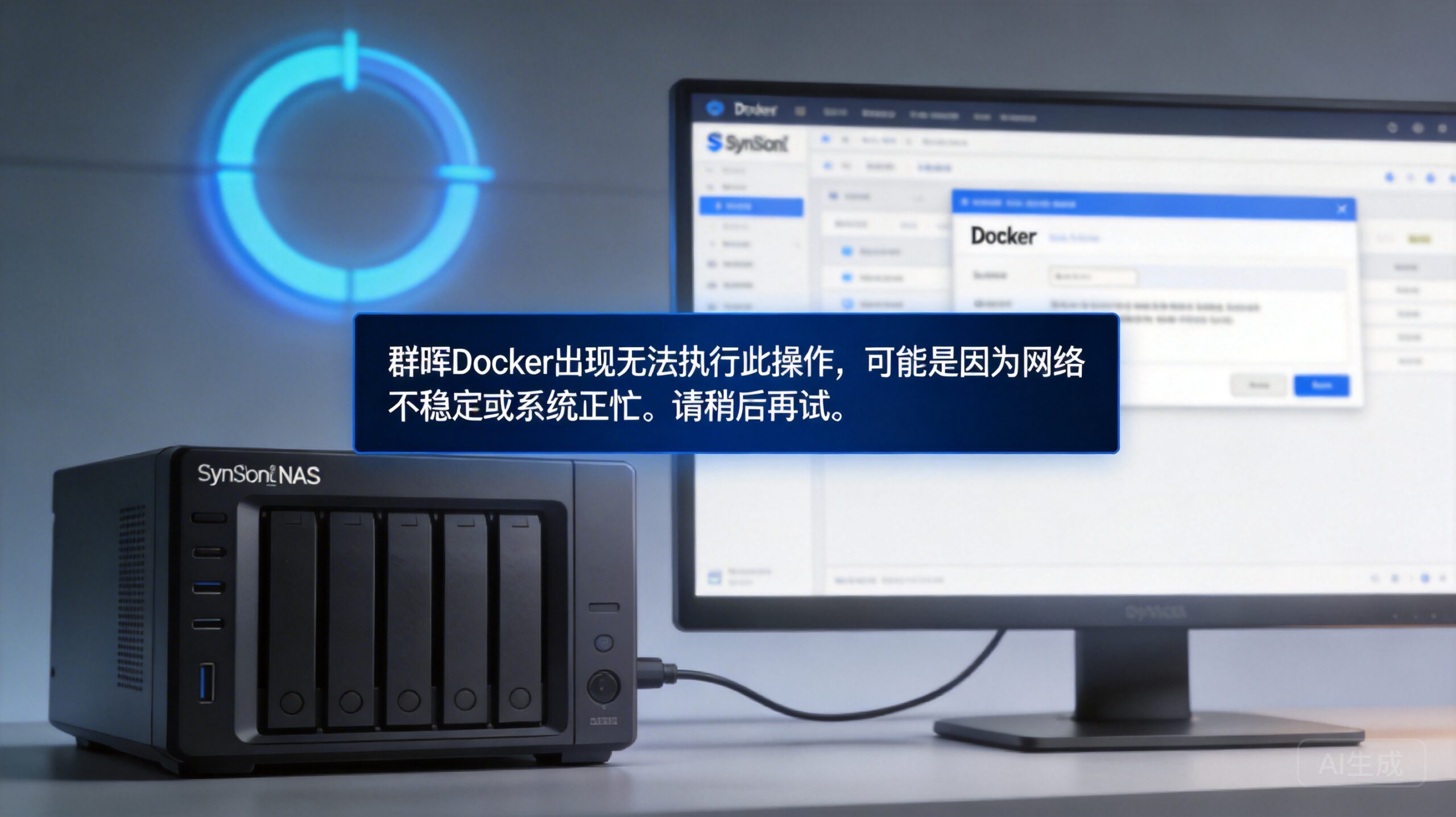 群晖Docker出现无法执行此操作，可能是因为网络不稳定或系统正忙。请稍后再试。-Z天空