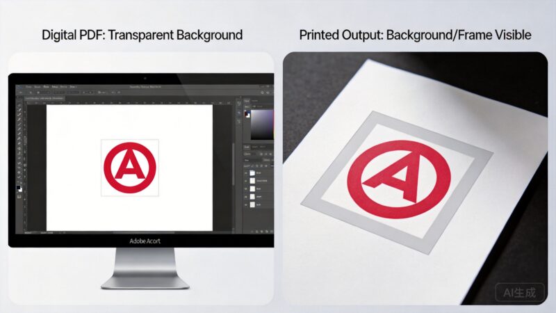 Adobe Acrobat 打印PDF文件透明底标志打印出来有底色/框框-Z天空