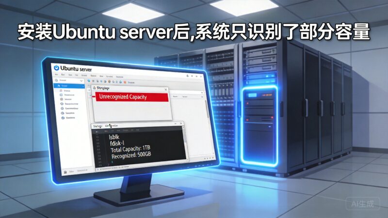 安装Ubuntu server 后,系统只识别了部分容量-Z天空