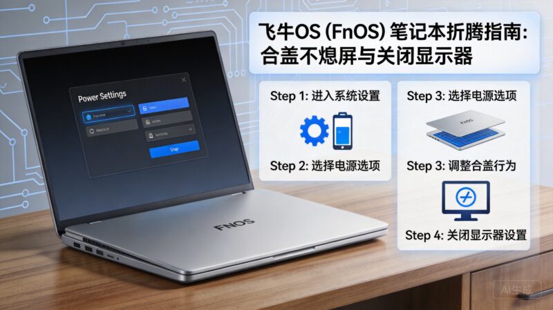 飞牛OS (FnOS) 笔记本折腾指南：合盖不熄屏与关闭显示器-Z天空
